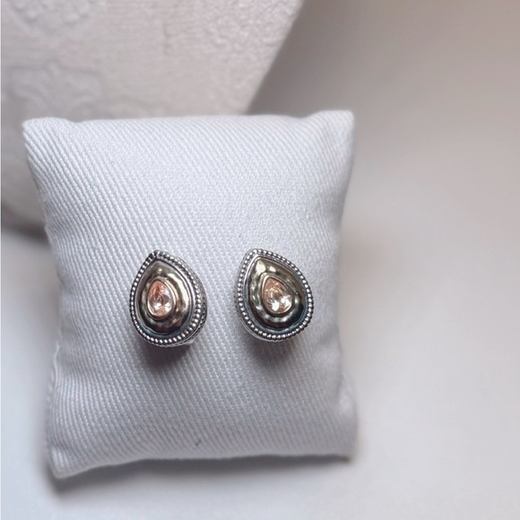 Vintage with crystal Teardrop Earrings - Picture 1 of 3